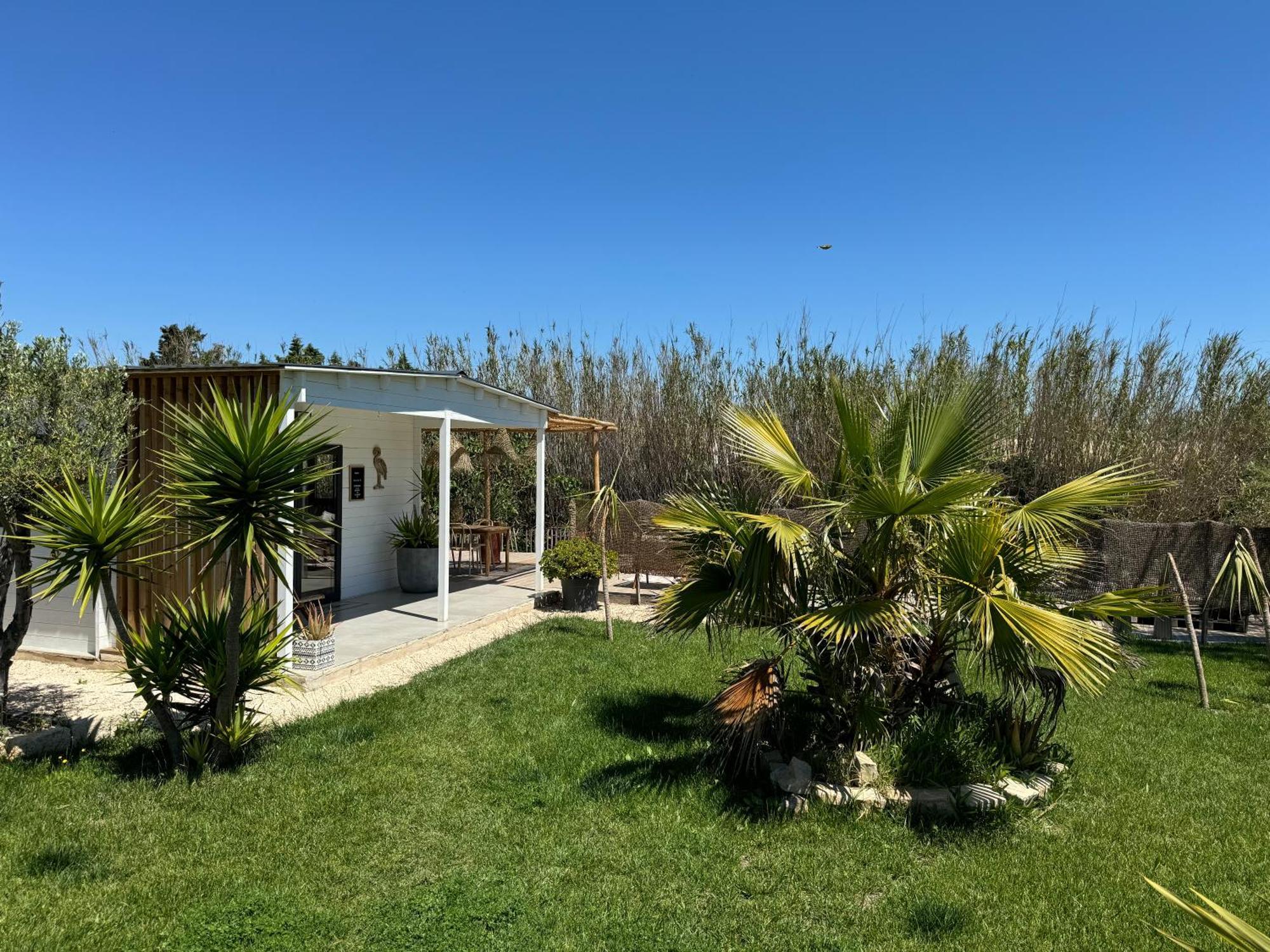 Cabane Le Flamant Avec Jardin, Piscine Et Parking Сент-Мари-де-ла-Мер Экстерьер фото